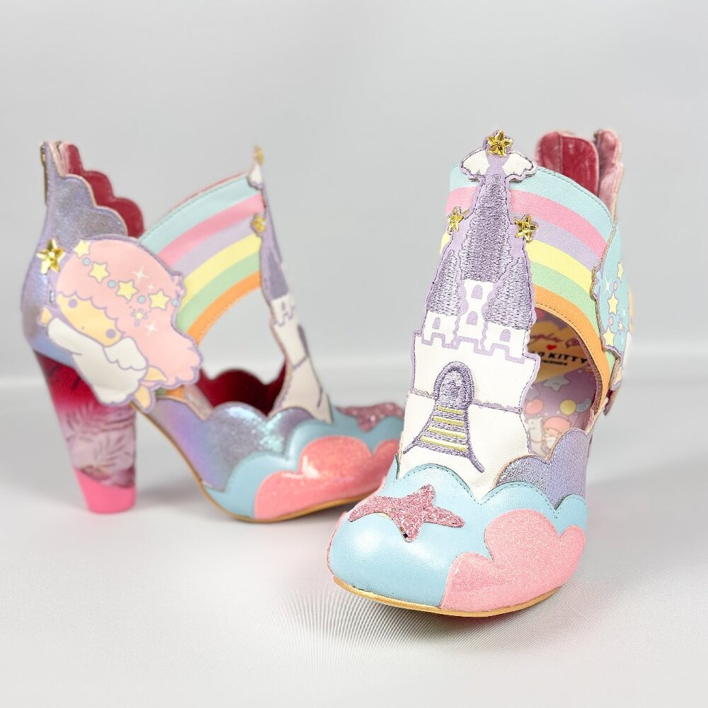 Irregular Choice x Sanrio Smiling Down At You Little Twin Stars Heels – Size 40 - Picture 4 of 10